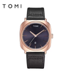 TOMI T-084 Men's Watch Quartz Date Leather Strap