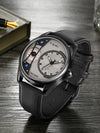 TOMI T-105 Face Gear Dual Strap Luxury Watch