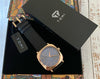 TOMI T-084 Men's Watch Quartz Date Leather Strap